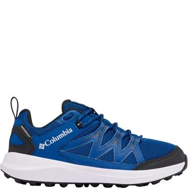 COLUMBIA BOYS WATERPROOF LACE TRAINER - BLUE BLACK